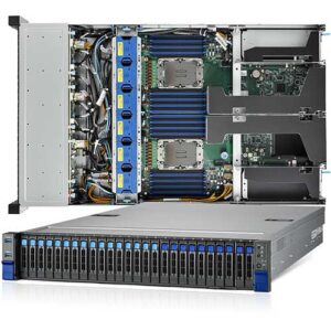 Tyan 2U Thunder HX TS75A-B7132 2U2S Warm Storage Server, 16 NVMe U.2 + 10 SATA (High IOPs)